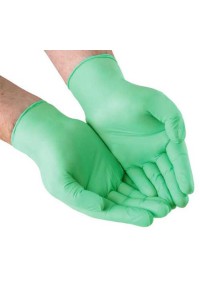 Blossom Green Nitrile Exam Gloves WITH ALOE VERA 100/Box